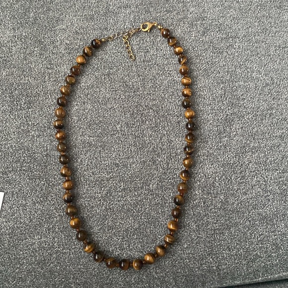Vintage Tiger Eye Choker with matching studs - Picture 5 of 7